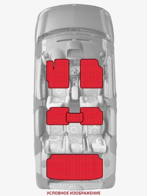 ЭВА коврики «Queen Lux» комплект для Audi Q7 (2G)