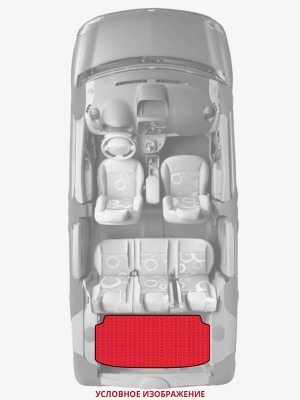 ЭВА коврики «Queen Lux» багажник для Chrysler Grand Voyager IV (North America)